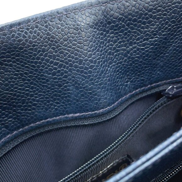 CHANEL Blue Logo Shoulder Bag - Picture 9 of 16